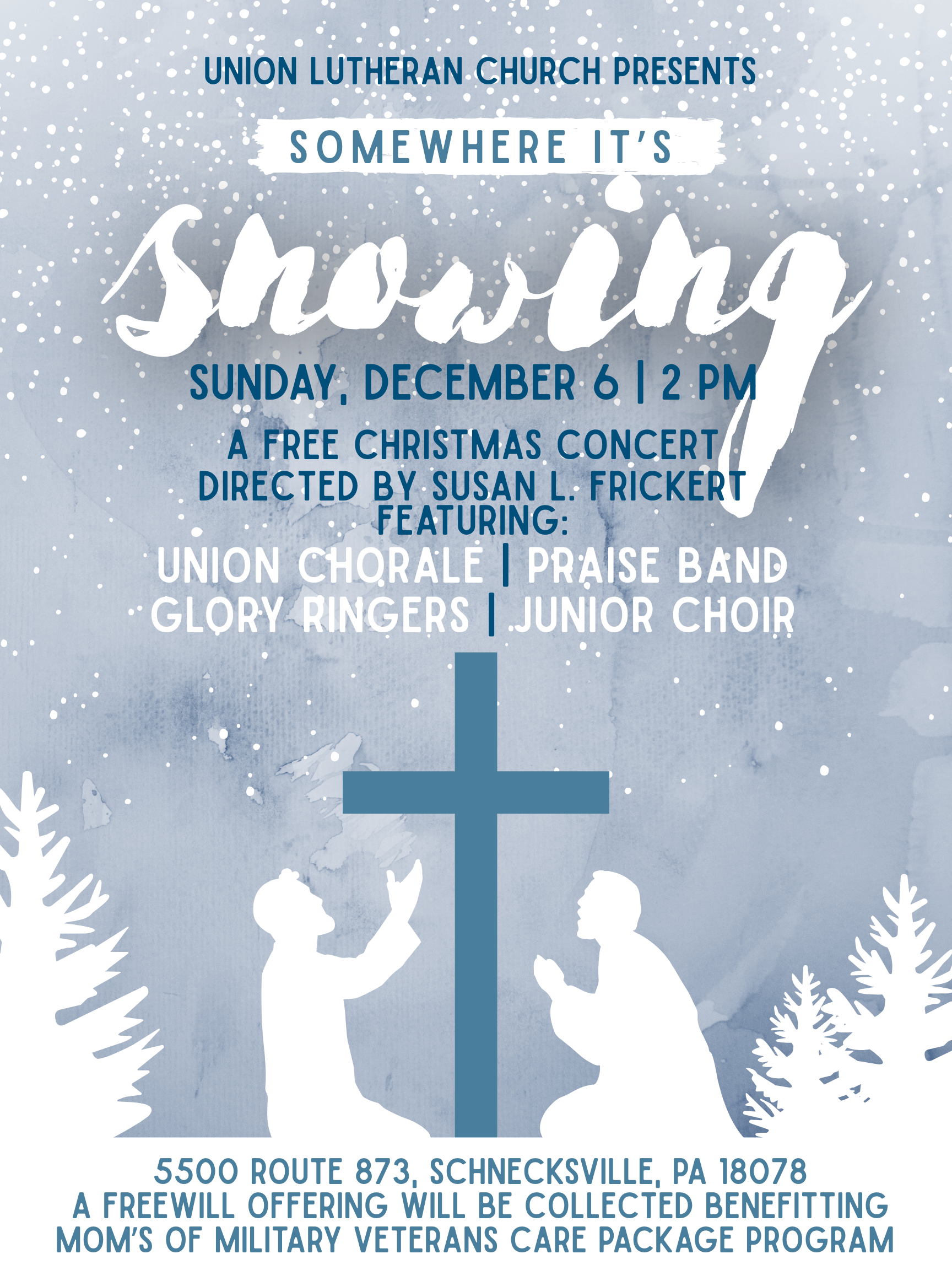 Let it Snow Christmas Poster